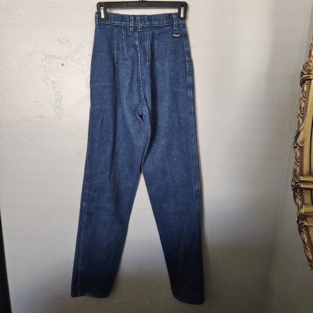 Silver Lake Wrangler Vintage Women's 5/6x36 High-Waisted Button-Fly Blue Jeans - Picture 5 of 8